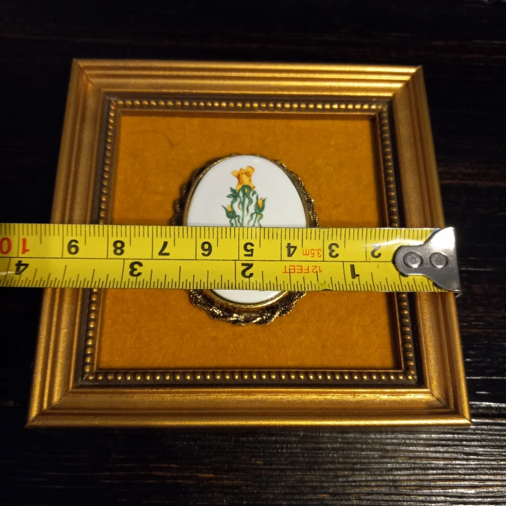 Vintage 1970s Originals By Paula The Blue Bonnet Patch Daffodil Mini Frame